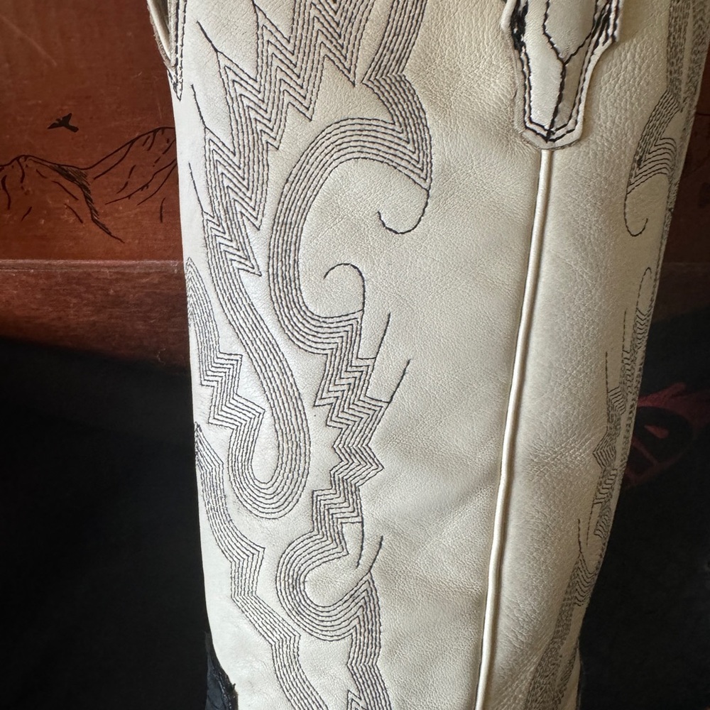 Rare Black Python Freebird Cowboy Boots - Picture 6 of 8